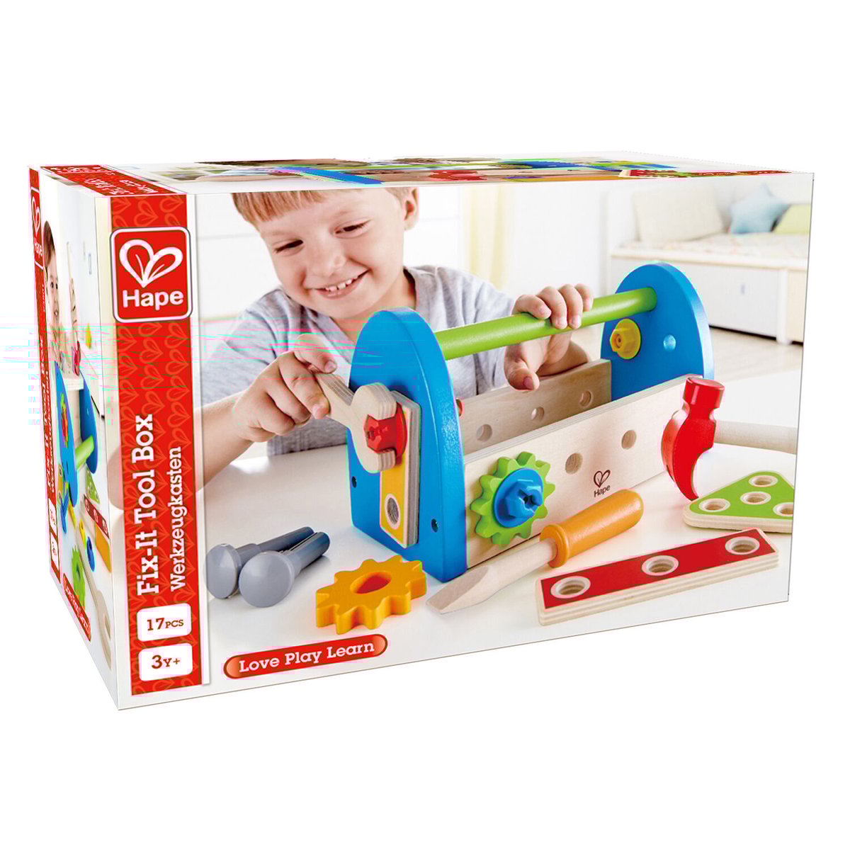 カーペンター ツールボックス【HAPE】 | 木のおもちゃ 虹と木