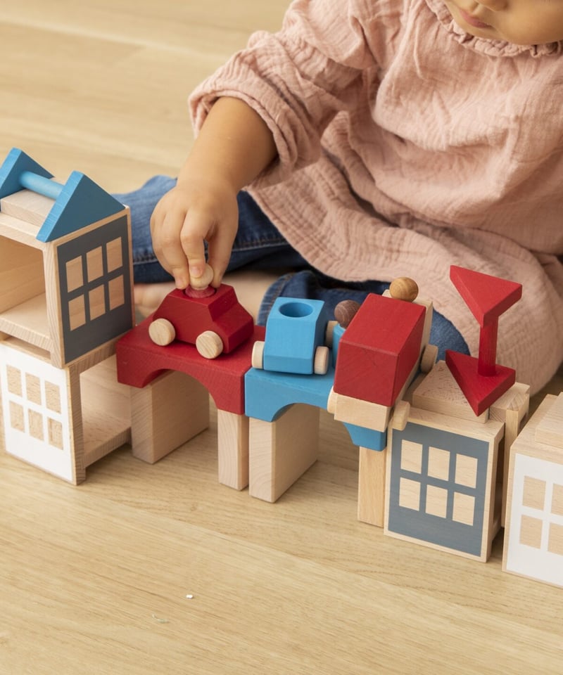 ルブロナ　タウンセット　国内未入荷品 ベーシックタウンセット【ルブロナ】 | 木のおもちゃ 虹と木