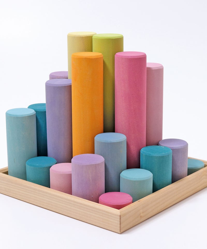 グリムス パステルローラー　40 パステルローラー・40【グリムス】 | 木のおもちゃ 虹と木