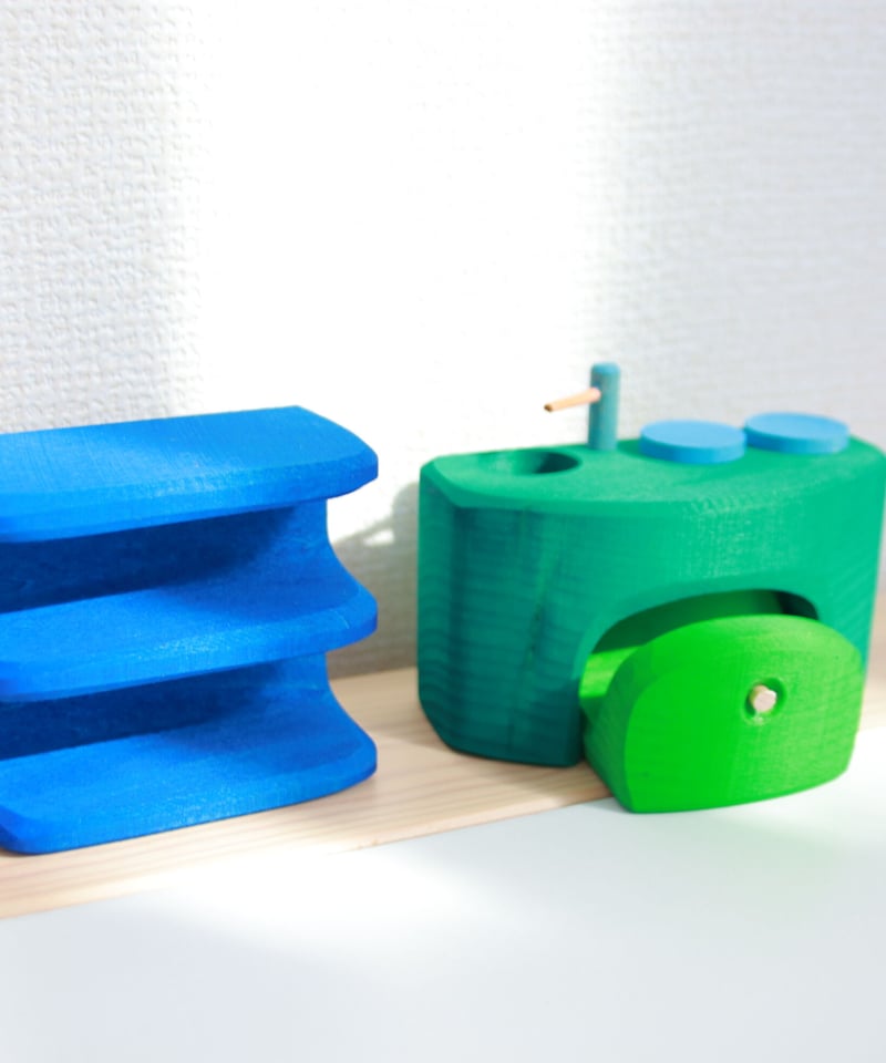 スマートハウス（pink・blue） 【グリムス】 | 木のおもちゃ 虹と木