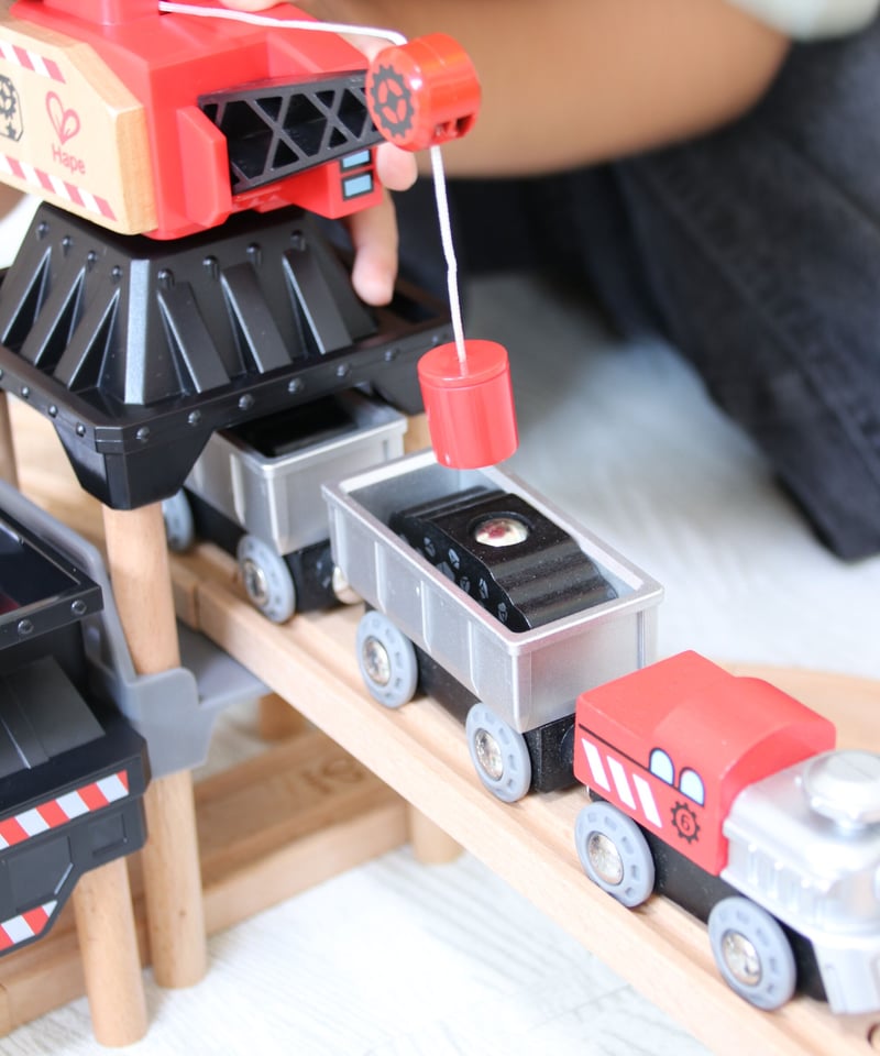 鉱山レールベーシックセット 【HAPE】 | 木のおもちゃ 虹と木