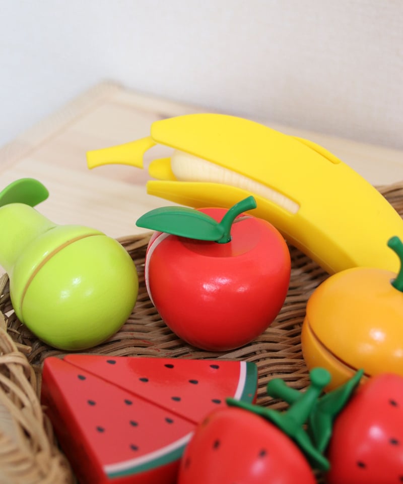 ヘルシーフルーツセット 【HAPE】 | 木のおもちゃ 虹と木