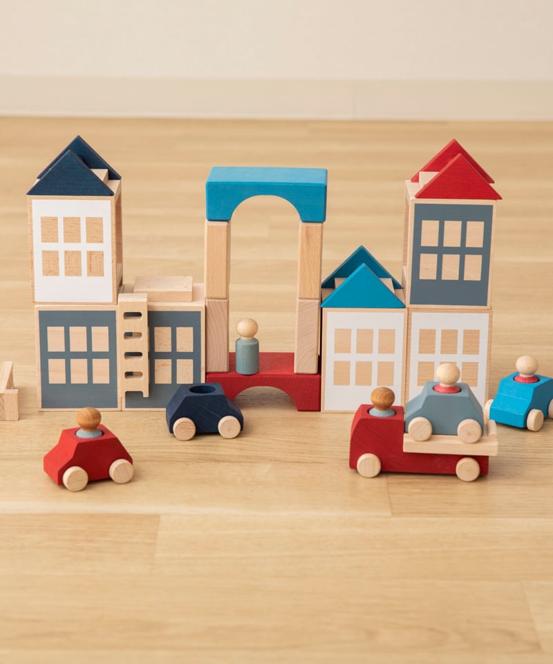 ベーシックタウンセット【ルブロナ】 | 木のおもちゃ 虹と木