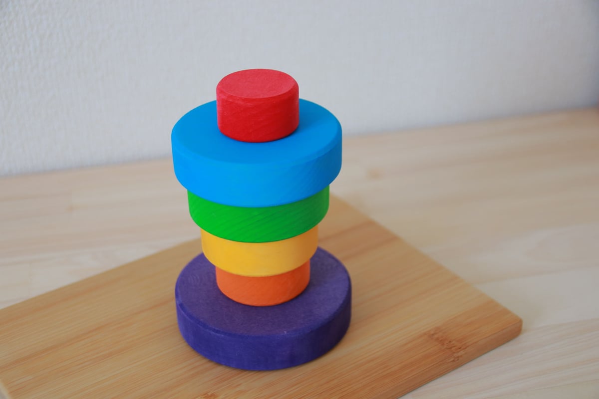 【SALE】Grimm's　グリムス　スタッキングフラワー　リトルフラワー Grimm's Wooden Toys | Flower Stacking Toy