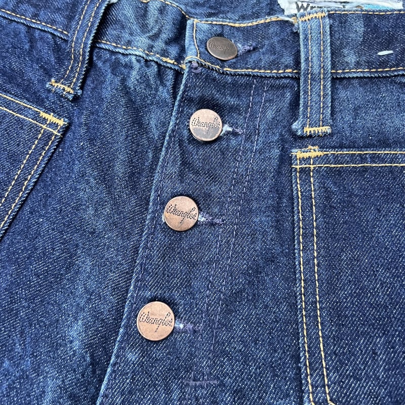70s ラングラー Wrangler インディゴ ベルボトム デニム ジーンズ Wrangler 70s ラングラー フレア ベルボトムデニム W27 - メルカリ