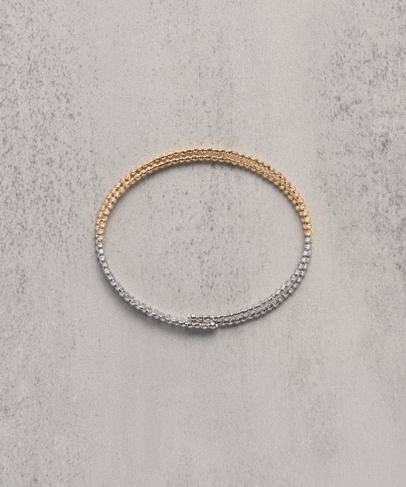 11/21-11/28予約販売＞K18YG/PT850 クリスタルカットバイカラー