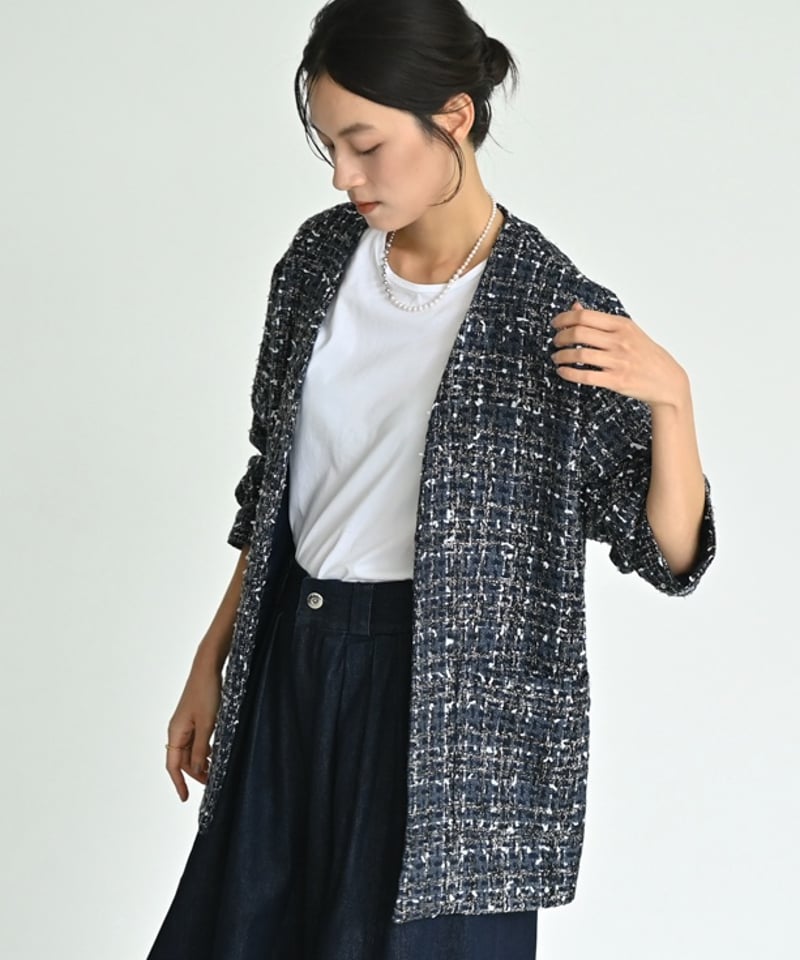 8/29-9/5予約販売＞ミックスツイードジャケット(10/下~11/上発送