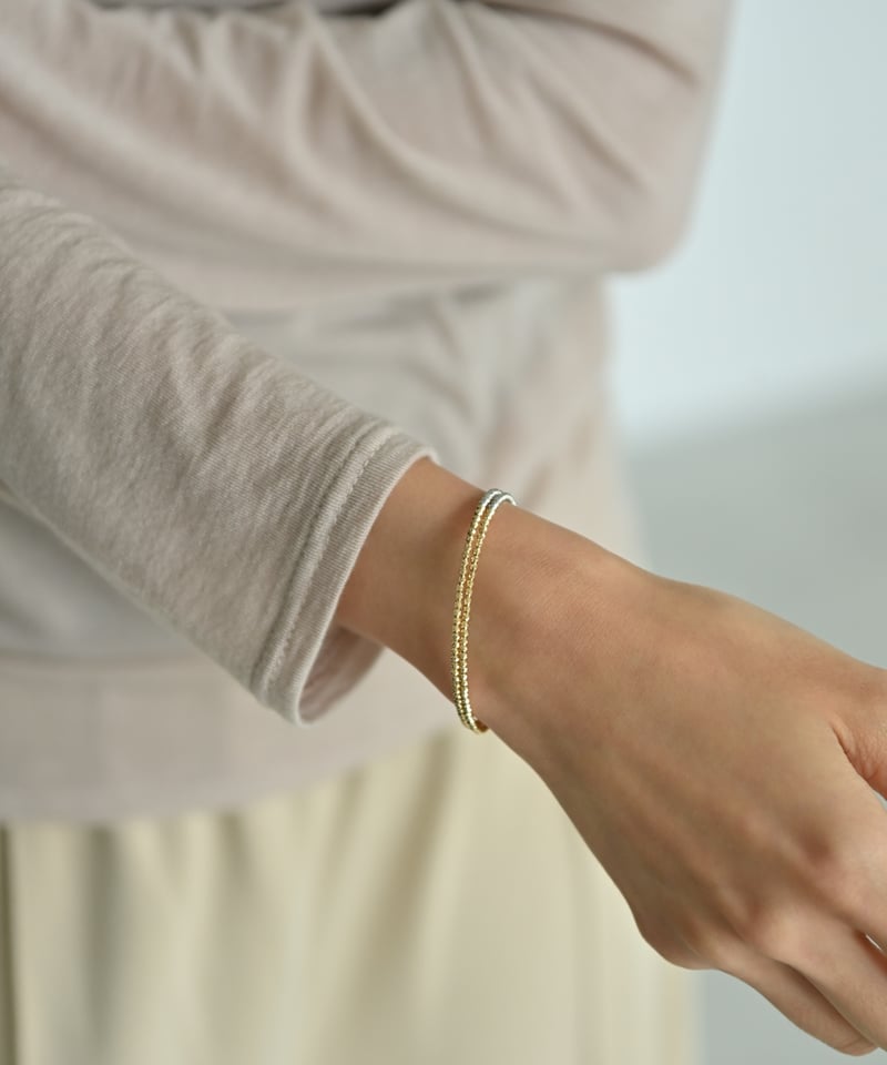 11/21-11/28予約販売＞K18YG/PT850 クリスタルカットバイカラー