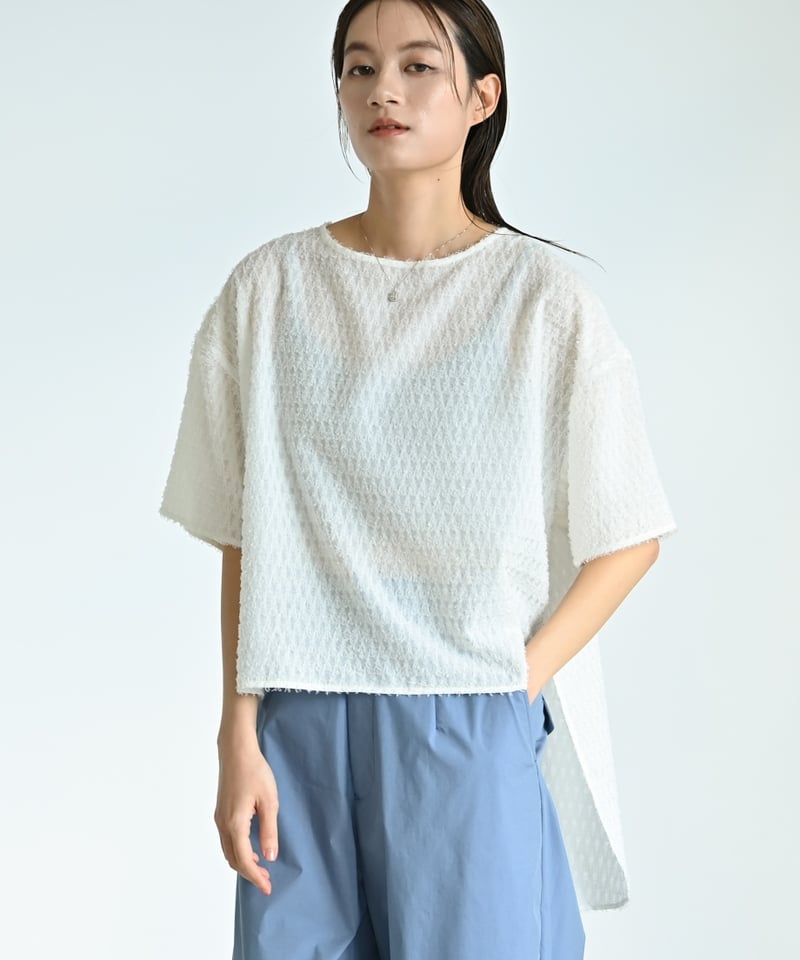 3/28-4/4予約販売>カットジャガードトップス(5/下~6/上発送 3/28-4/4予約販売>カットジャガードトップス(5/下~6/上発送