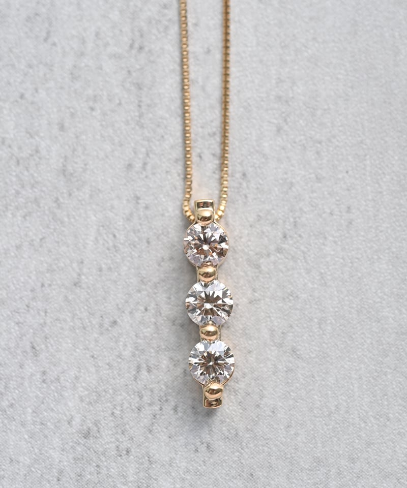k18YGネックレス　ダイヤ0.12 K18YG ダイヤモンド ネックレス|festaria Online Shop(フェスタリア