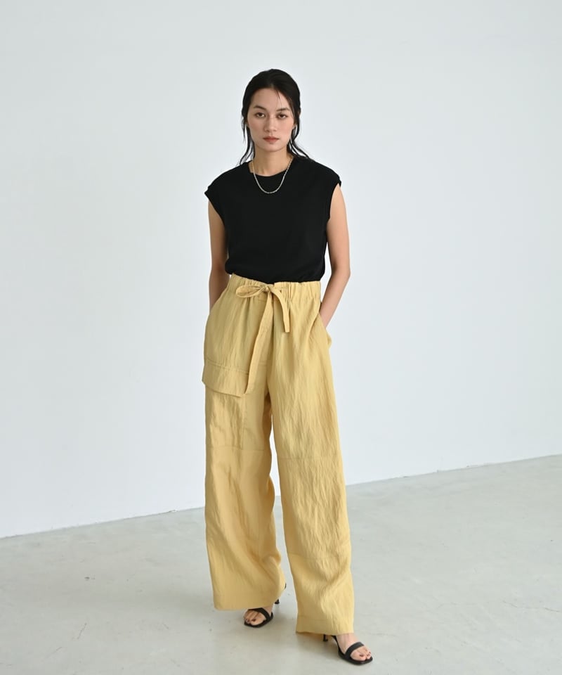 CINEMATIQ 黒 ワッシャーカーゴパンツ 新品 べーシックライン】ダブルポケットカーゴパンツ| CINEMATIQ by Pinup