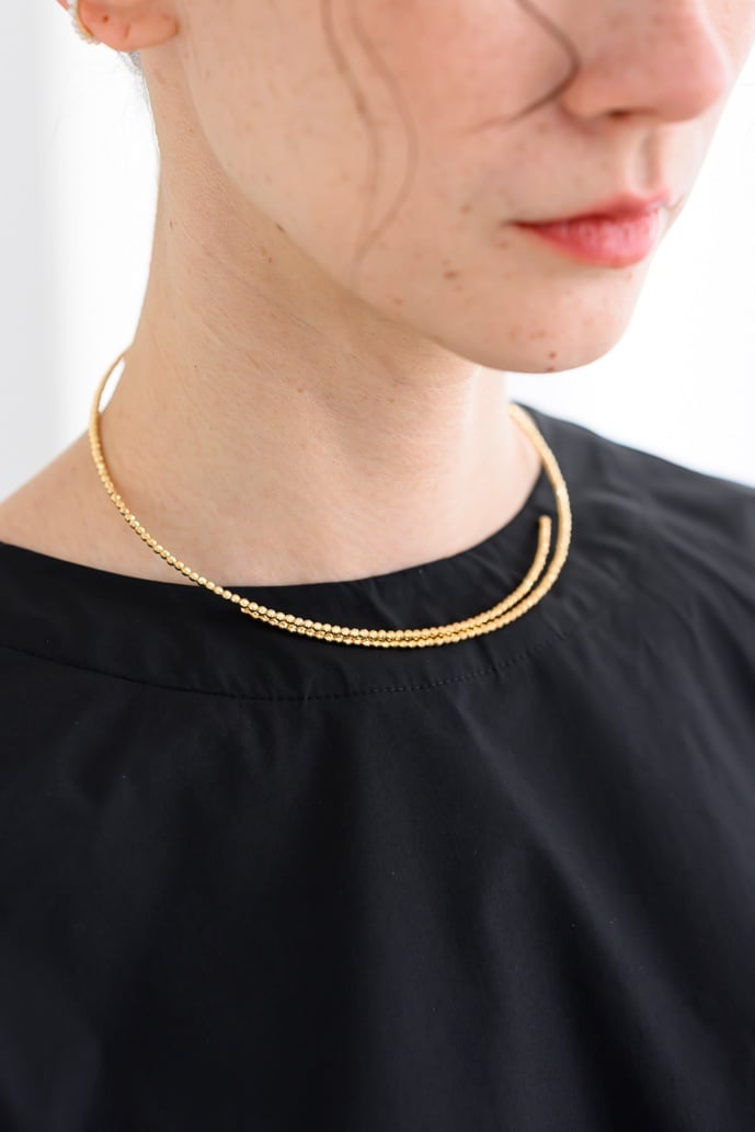 美品casucalotus ミクスドチョーカーK18YG