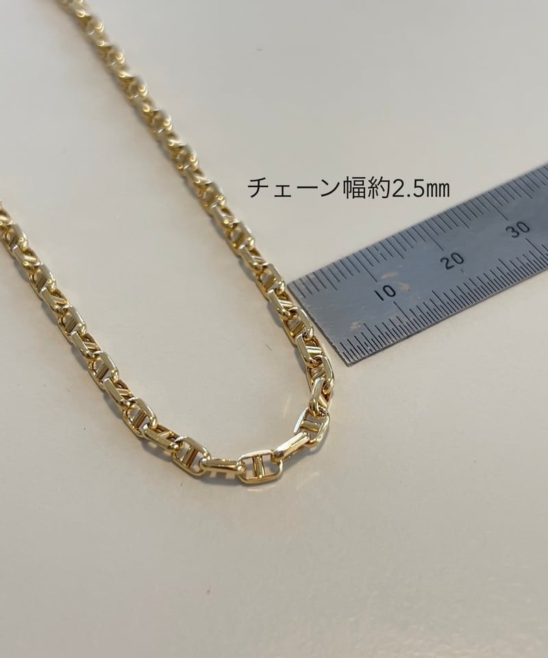 K18YG アンカーチェーンネックレス45㎝ | STYLE04