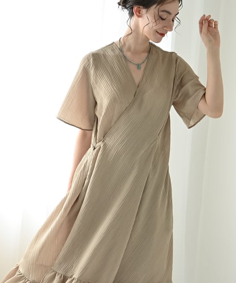 カシュクールティアードドレス