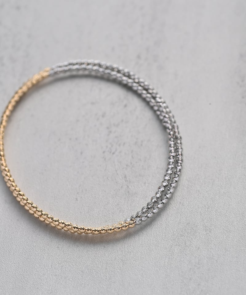 11/21-11/28予約販売＞K18YG/PT850 クリスタルカットバイカラー