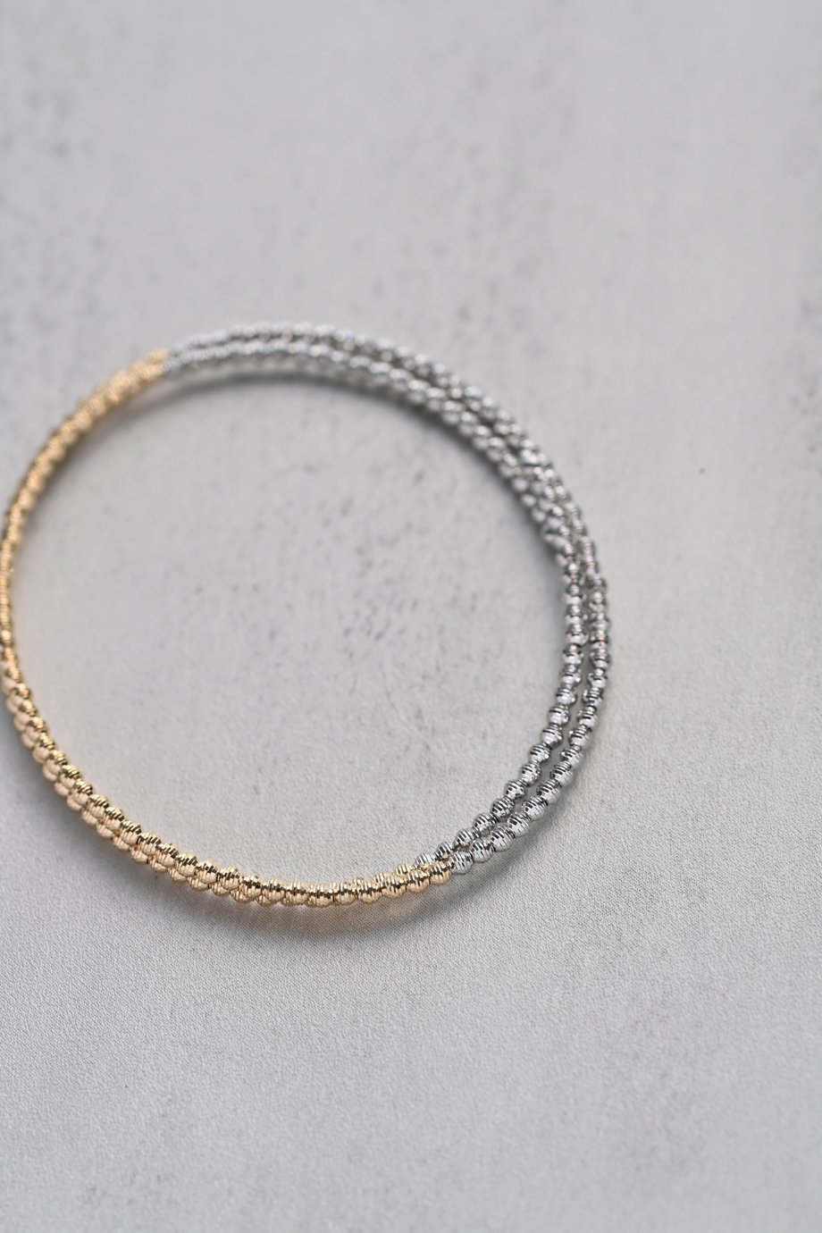 11/21-11/28予約販売＞K18YG/PT850 クリスタルカットバイカラー