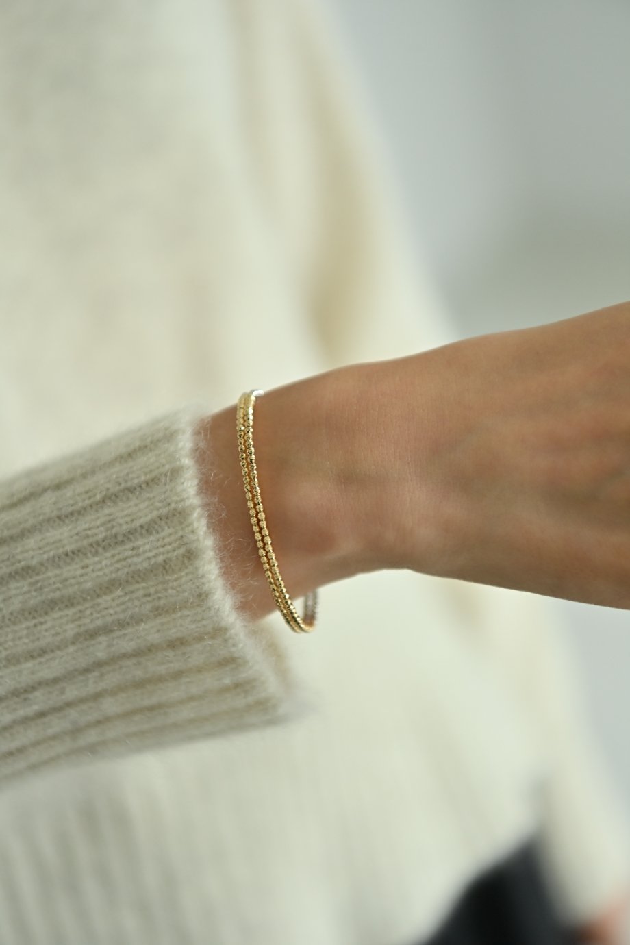 11/21-11/28予約販売＞K18YG/PT850 クリスタルカットバイカラー