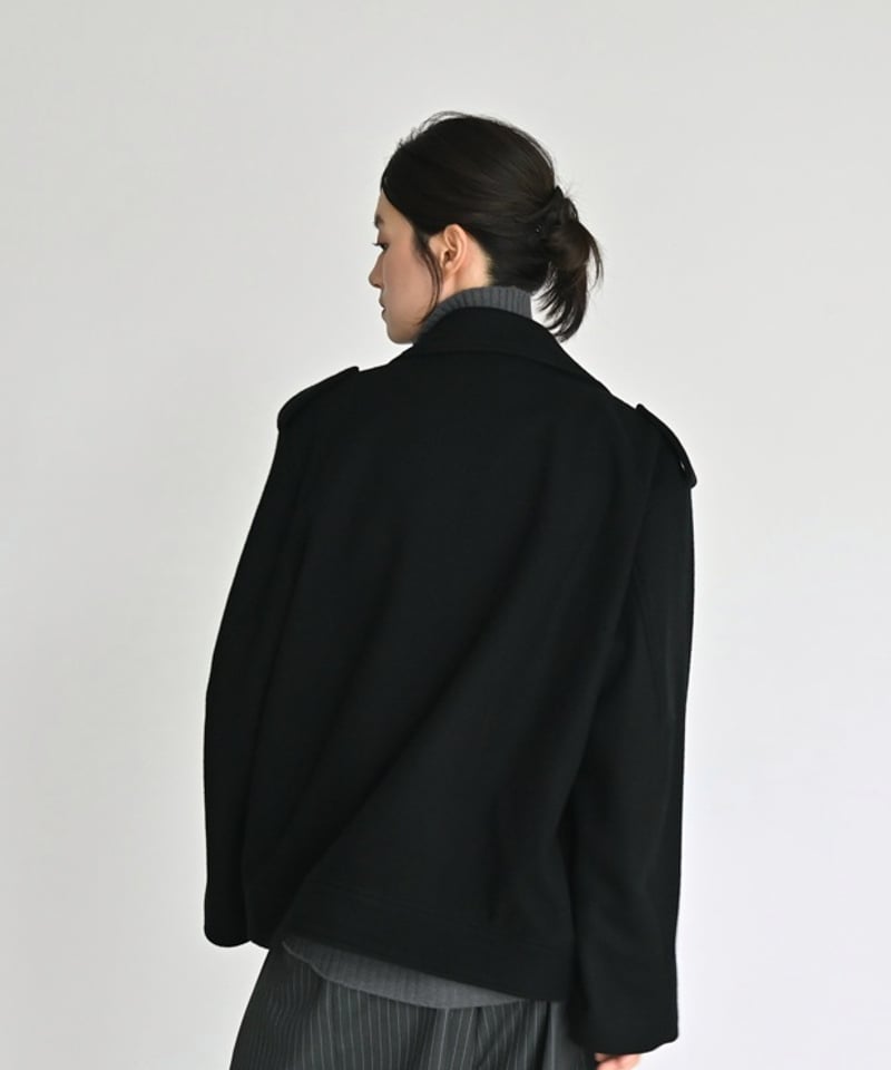 ZuccA ネイビーライダースジャケット ウール素材美品☆ ZuccA ネイビーライダースジャケット ウール素材美品☆