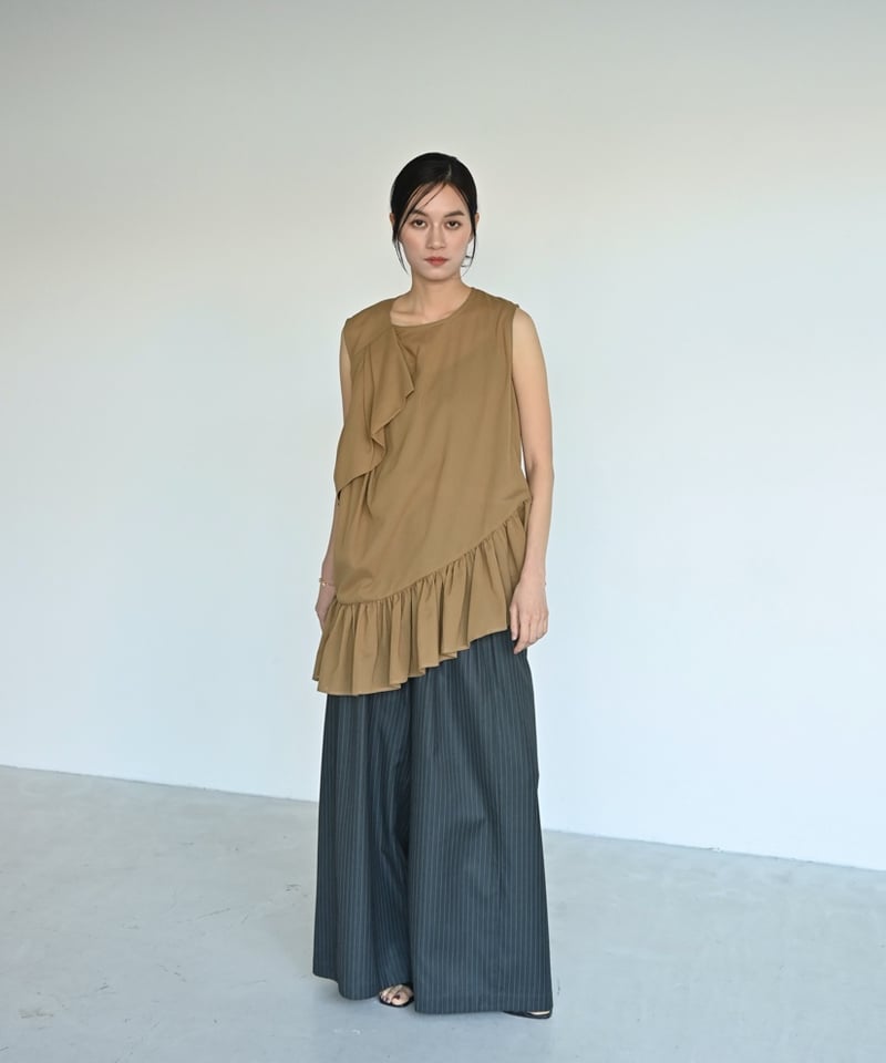 新品未使用 トップスのみ コットンラッフルトップス | STYLE04