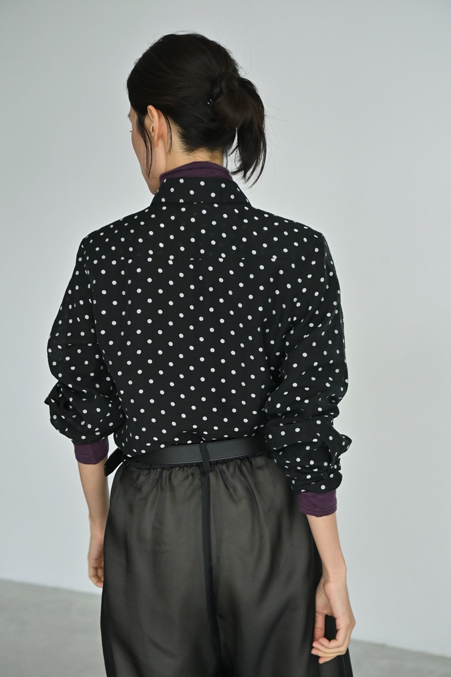 新品未使用タグ付き エパ epa ドット シアーブラウス ブラック epa エパ ドット シアーブラウス ブラック シアードットブラウス