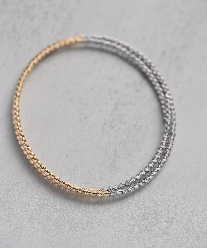 11/21-11/28予約販売＞K18YG/PT850 クリスタルカットバイカラー