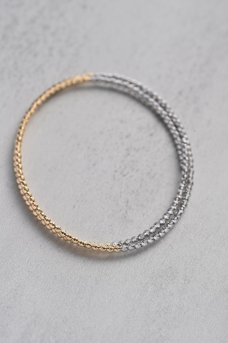 11/21-11/28予約販売＞K18YG/PT850 クリスタルカットバイカラー