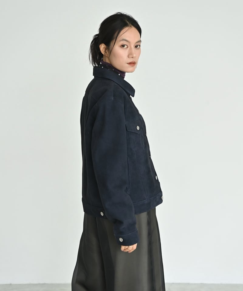 Ayura Co., Ltd　スエードジャケット　黒 スエード ホースハイド JUDE シングルライダースジャケット - BLACK