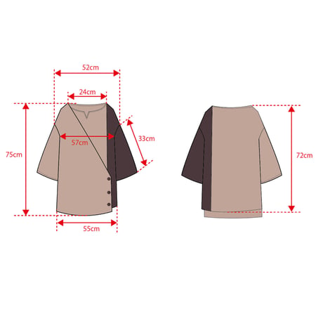 イラストレーター古弥月様デザイン「サイドカラーシャツ」