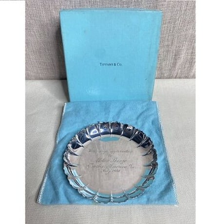 TIFFANY＆co. シルバートレイ プレート ※贈答用ネーム入り