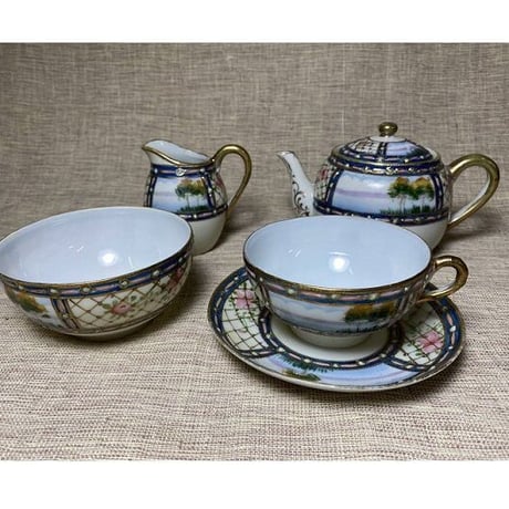 松風陶器 ティーセット 4点セット