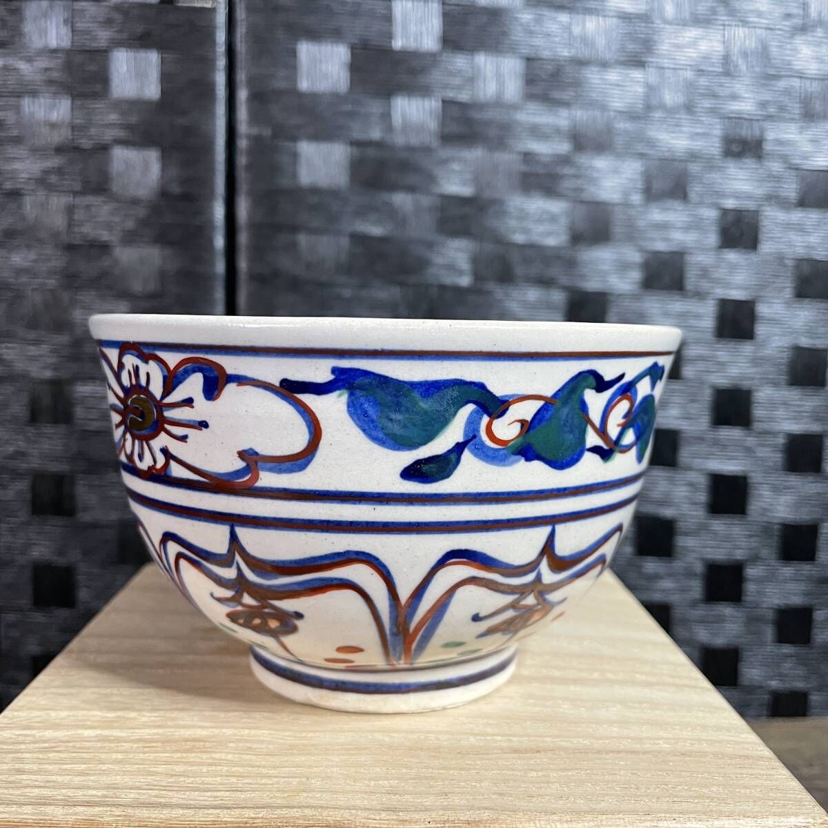佐久間勝山造 色絵安南茶碗 万古焼 | リサイクル オルト ネット店
