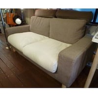 MUJI 無印良品 ワイドアーム2シーターソファ ヘッドレスト付き