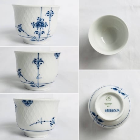 Royal Copenhagen ブルーパルメッテ カップ オーバルプレート8点セット
