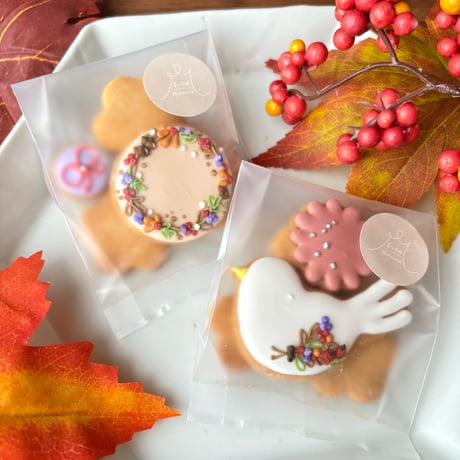 《季節限定》米粉と麹の発酵クッキー mini ･:*autumn 小花･:*+×2袋
