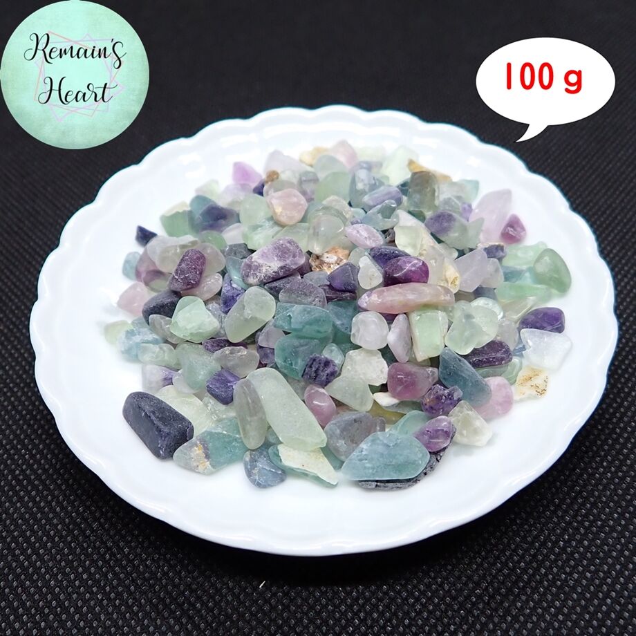 フローライト さざれ石 天然石 置物 インテリア100g フローライト さざれ石(穴なし） 100g | Remain's heart