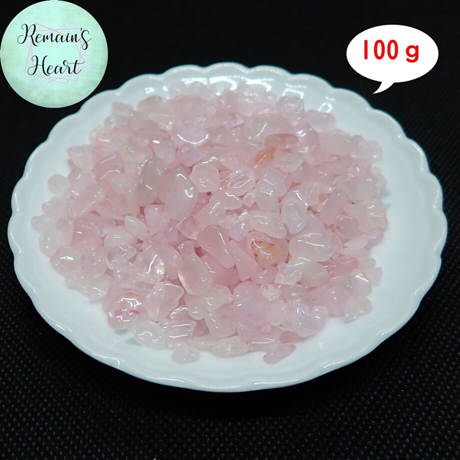 ローズクォーツ さざれ石(穴なし） 100g | Remain's heart