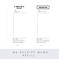 Mini6 receipt memo refill
