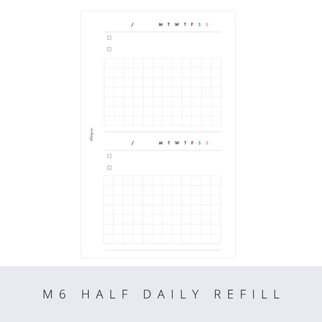Mini6 half daily refill