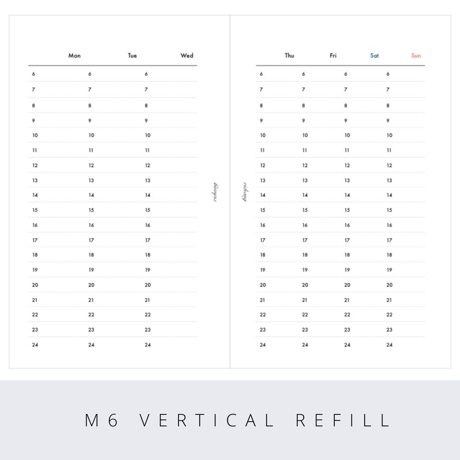 Mini6 vertical refill
