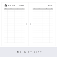 Mini6 gift list