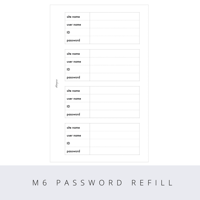 Mini6 password refill