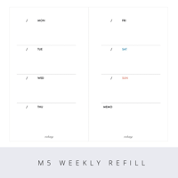 Micro5 weekly refill
