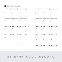 Mini6 baby food record