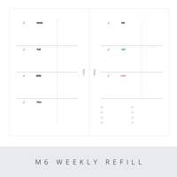 Mini6 weekly refill
