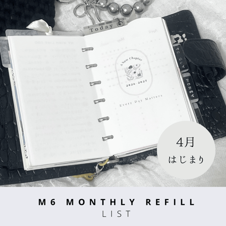 Mini6 April start monthly refill（list type）