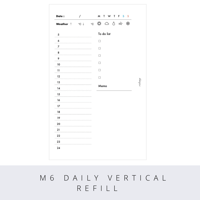 Mini6 daily vertical refill