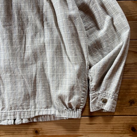 DOCKERS linen cotton check blouson