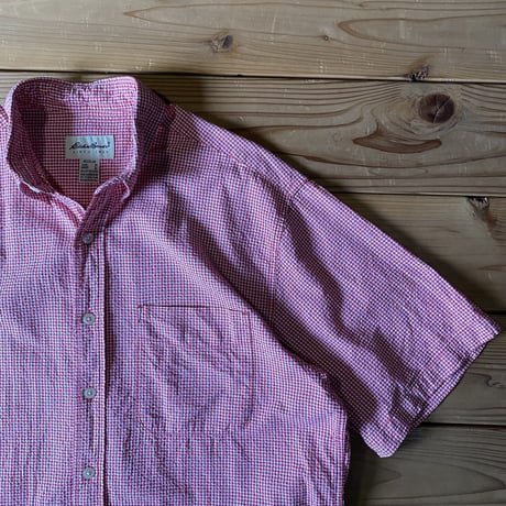 eddie bauer seersucker check shirts