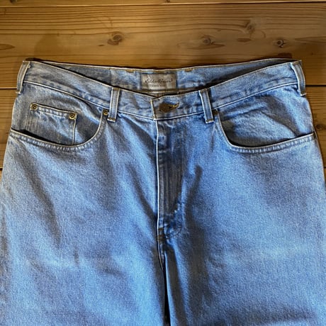 eddie bauer washed denim pants