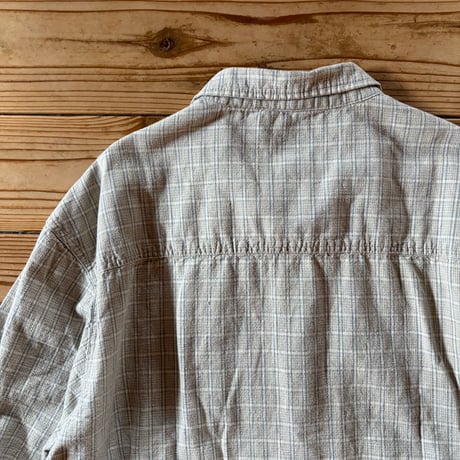 DOCKERS linen cotton check blouson
